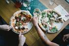 Great pizza at Villa Paradiso Ole Bull